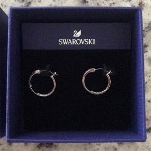 Swarovski hoop earrings